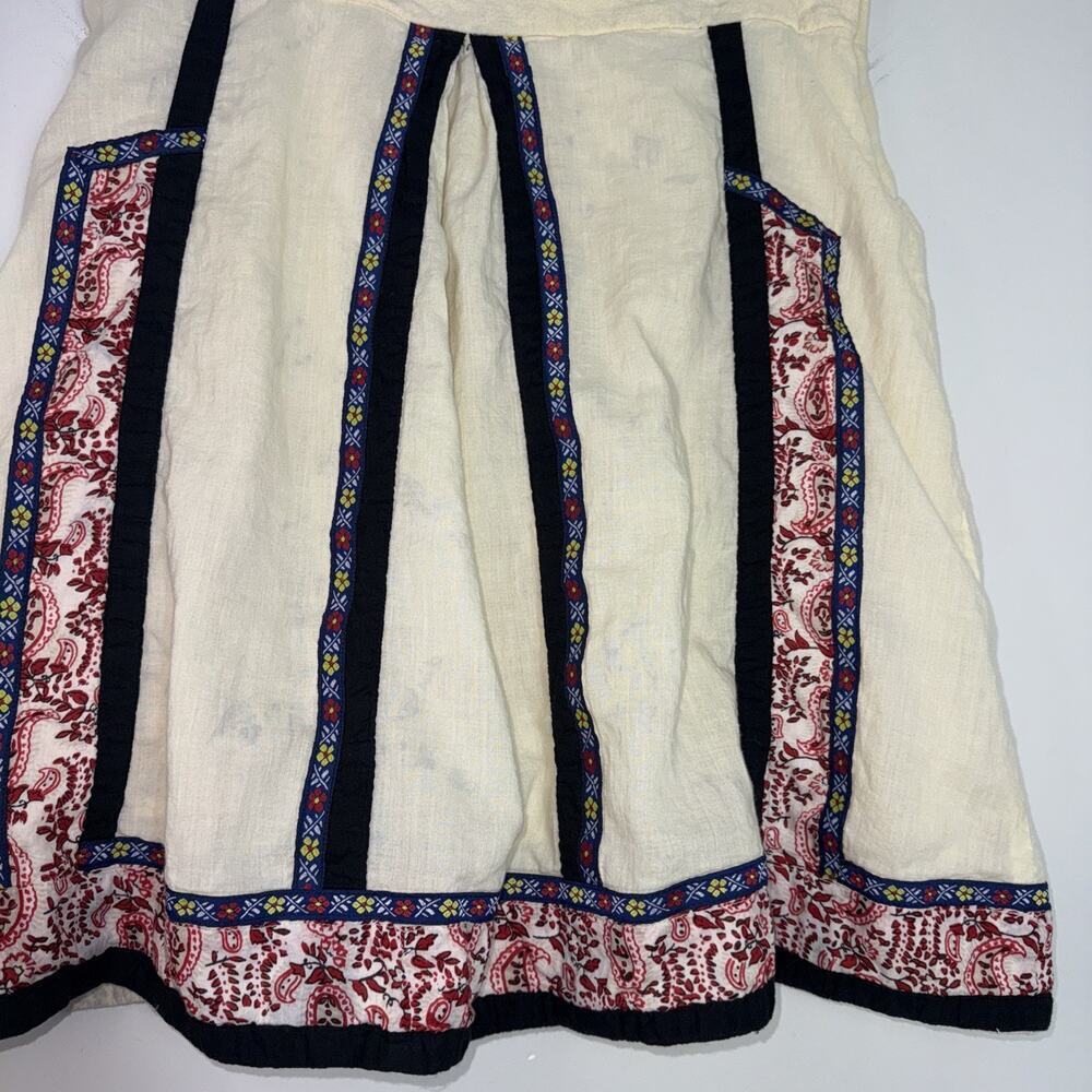 Blue‎ Plate Vintage Skirt Lined Size L Boho - Picture 3 of 8